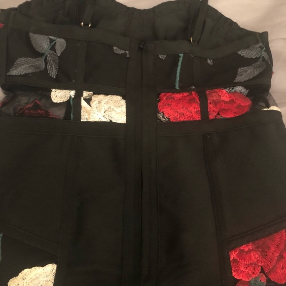 WOW Couture Embroidered Mesh Dress - Picture 7 of 8